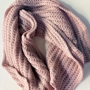 Cozy Pink Knit Scarf